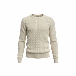 Goodfellow & Co Men's Ivory Cable Knit Sweater